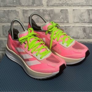 Adidas Women's Adizero Boston 11 Running Shoes Beam Pink